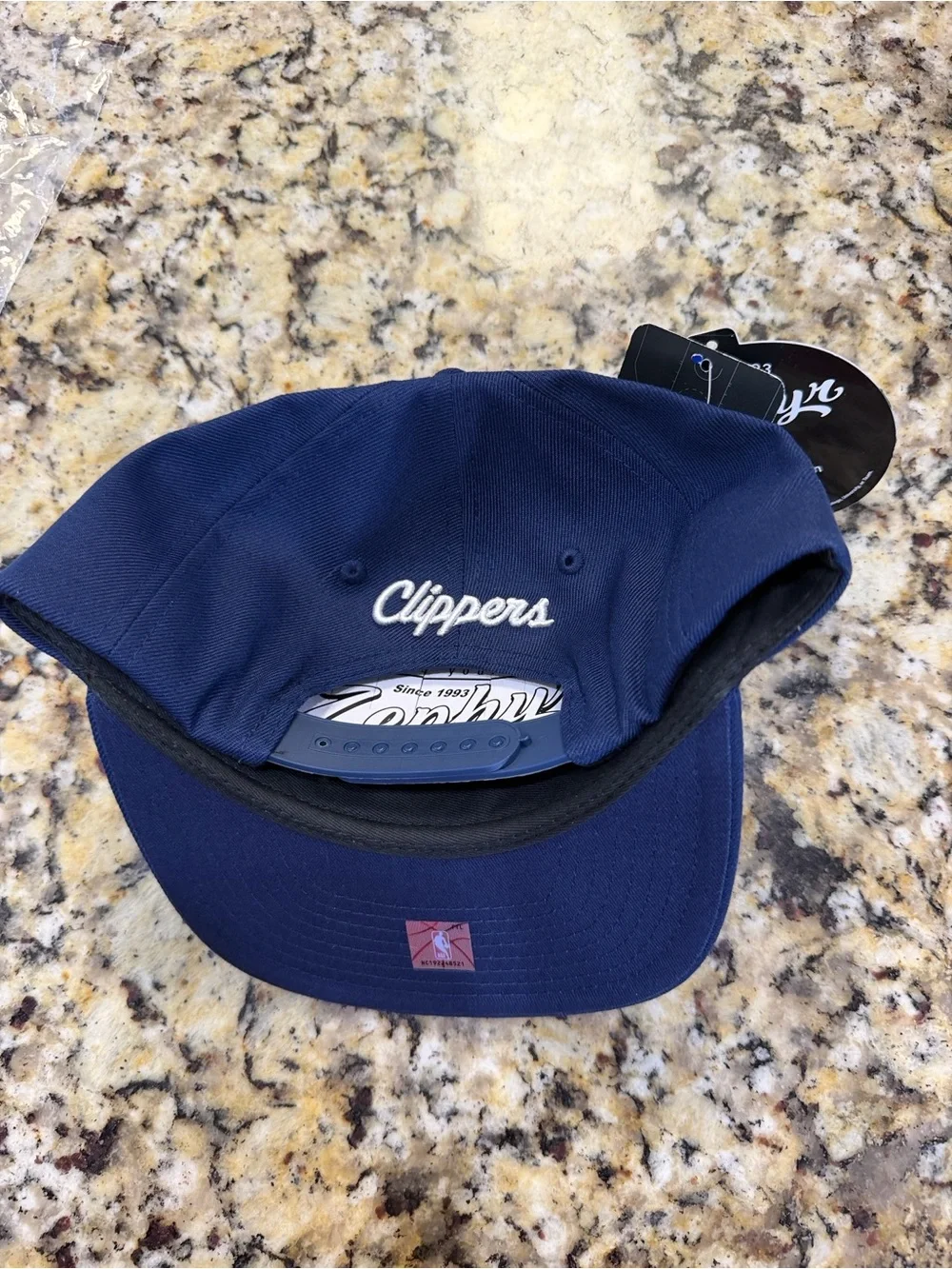 Zephyr Kids Navy Hat with White Embroidered clippers